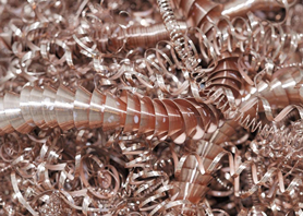 長(zhǎng)條狀銅屑?jí)猴灆C(jī)