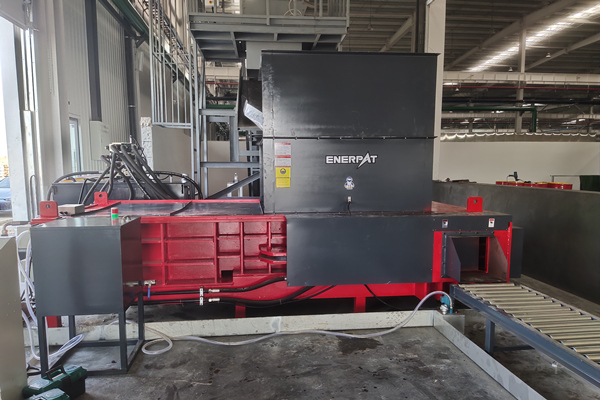 浙江某高精銅帶公司定制銅屑?jí)簤K機(jī)案例