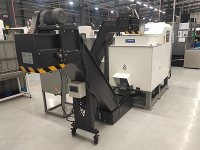 蘇州某精密軸承公司定制銅屑壓餅機案例