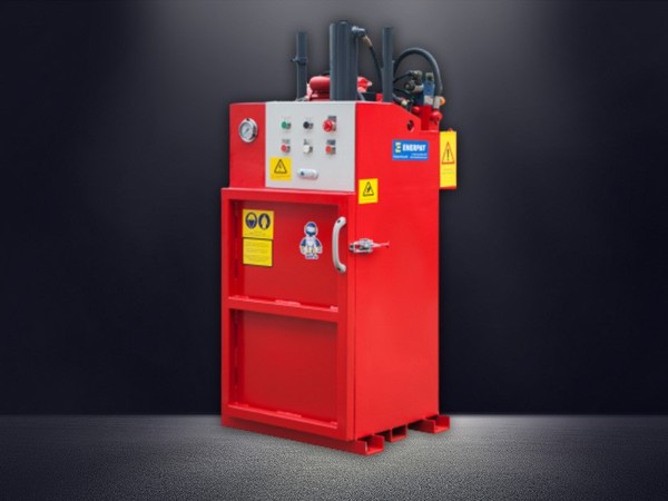 浙江某摩托車制造廠定制油桶壓扁機案例