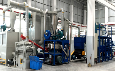 湖南岳陽電子產品制造業破碎處置案例