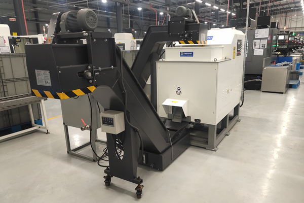 上海汽車變速器公司定制鋼屑壓餅機案例